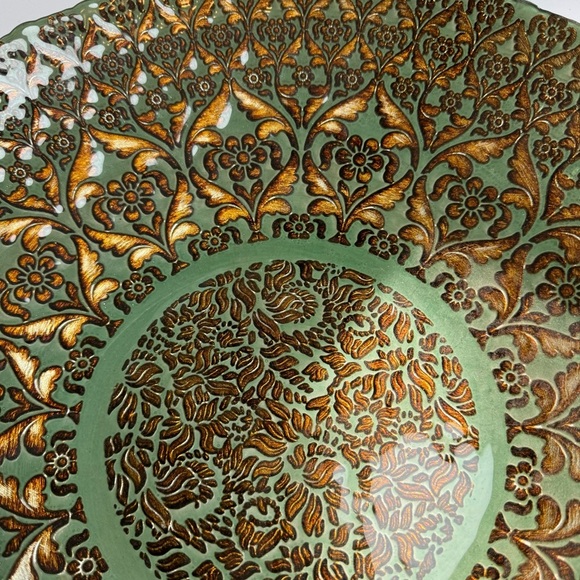 World Market glass inlay bowl/dish very large - Picture 8 of 10